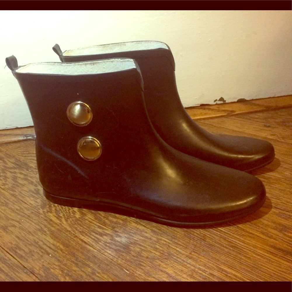 Black Merona rain boots
